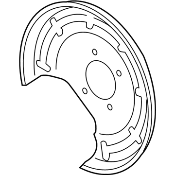 GM 84065000 Shield, Rear Brake