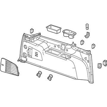 GM 23407848 Panel Assembly, Quarter Lower Rear Trim *Dune