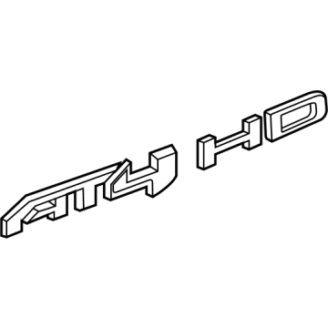 GM 84337615 Plate Assembly, Front S/D Mktg Pkg Na *Chrome M