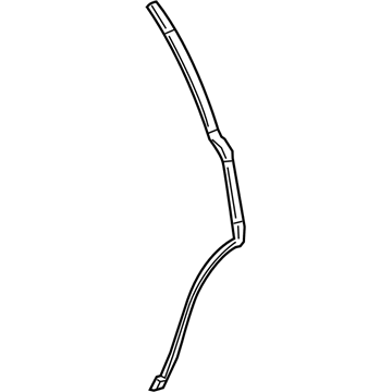 GM 23455370 Weatherstrip Assembly, Rear Side Door Rear Auxiliary