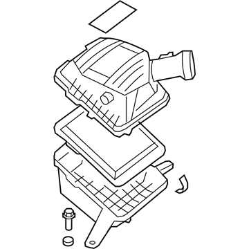 2008 Hummer H3 Air Filter - 25940117