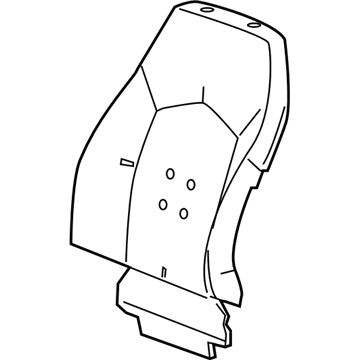 GM 20810966 Pad Assembly, D&Passenger Seat Back Cushion Left Side