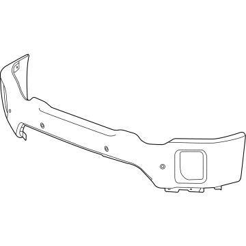 GM 84683446 Bar, Front Bpr Imp *Ex Brt Chrom