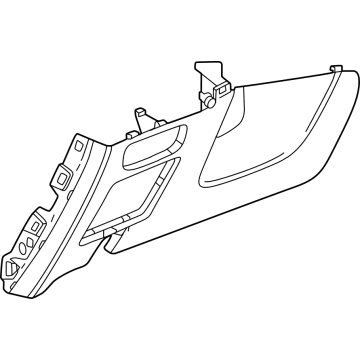 GM 60003399 Bolster Assembly, I/P Knee *Jet Black