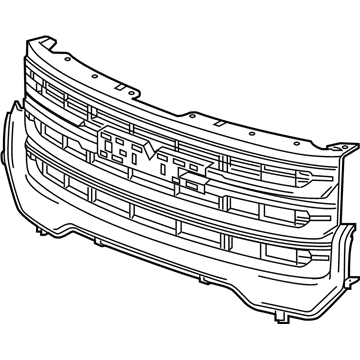 GM 84849515 Grille Assembly, Front *Black