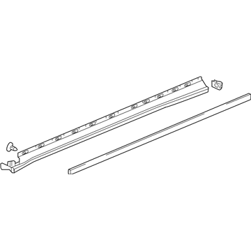 GM 84453928 Molding Assembly, Rkr Pnl *Black