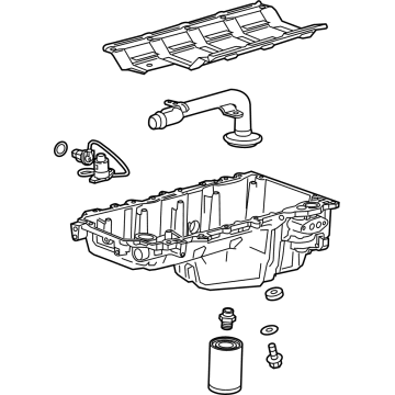 2020 Chevrolet Silverado Oil Pan - 12707243