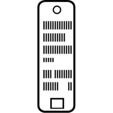 GM 84007746 Label, Hood Secondary Latch Release Lever Locator