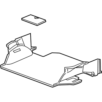 GM 22757303 Carpet Assembly, Rear Compartment Floor Panel *Ebony