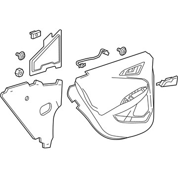 GM 84486865 Trim Assembly, Rear S/D *Atmosphere R