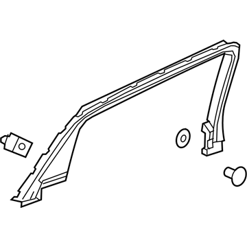 GM 23288293 Molding Assembly, Rear Side Door Window Garnish