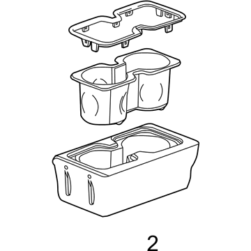 GM 23467146 Holder Assembly, Front Floor Console Cup *Axiom M