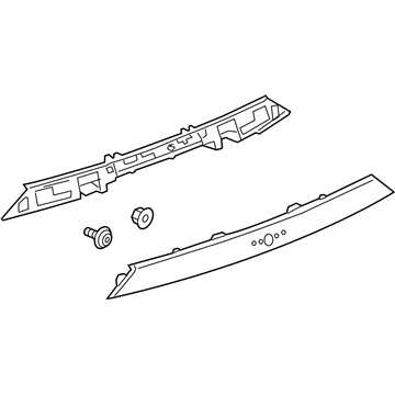 GM 84382919 Applique Assembly, Rear Closure Center *Bright Chromm