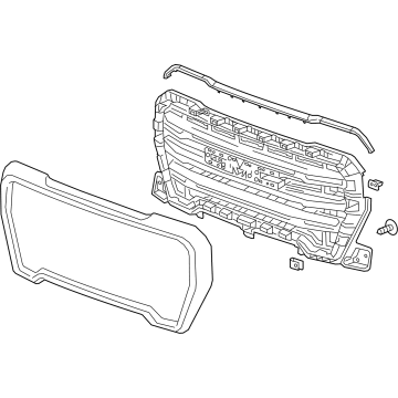 GM 84508282 Grille Assembly, Front *Bright Chrome