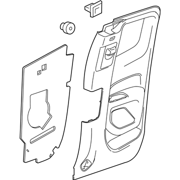 GM 84725476 Trim Assembly, Rear S/D *Dark Grey