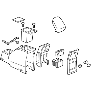 GM 20832904 Compartment,Front Floor Rear Console (W/ Armrest)