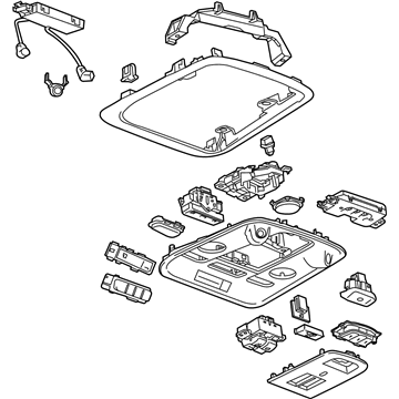 GM 84009541 Console Assembly, Roof *Platinum