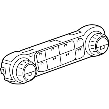 GM 84042943 Heater & Air Conditioner Control Assembly Remote User Interface