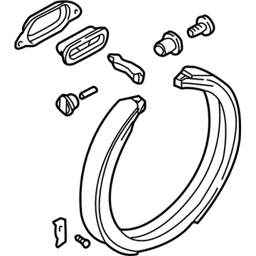 GM 89027098 Brake Kit,Rear Parking