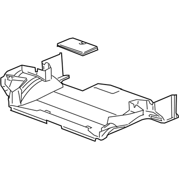 GM 25800708 Carpet Assembly, Rear Compartment Floor Panel *Ebony