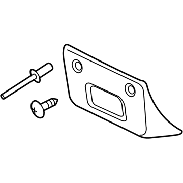 GM 22891636 Bracket Assembly, Front License Plate