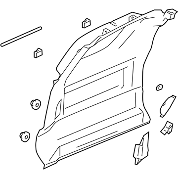 GM 19152543 Panel Assembly,Body Side Trim *Phosphate Electro, Organic*Pewter