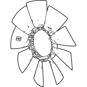 2021 GMC Sierra Radiator fan - 84012677