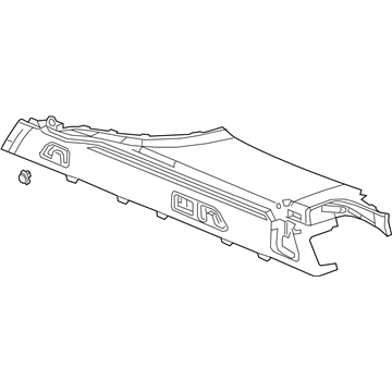 GM 39039956 Panel Assembly, Quarter Window Lower Trim Finish *Shale