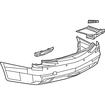 Cadillac CTS Bumper - 23285428