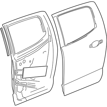 GM 23360174 Door Assembly, Rear Side (Lh)