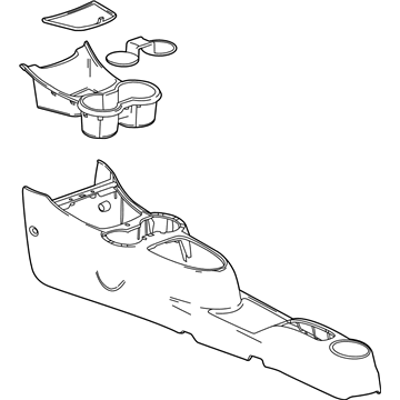 GM Center Console Base - 94558593