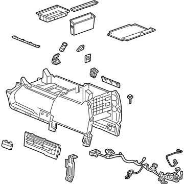 GM 84027105 Console Assembly, Front Floor *Jet Black