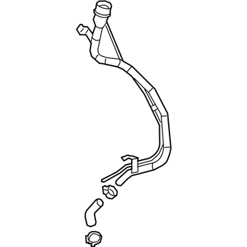 Chevrolet Cruze Fuel Filler Hose - 42679638