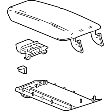 GM 42843592 ARMREST ASM-F/FLR CNSL *SKY COOL GRA