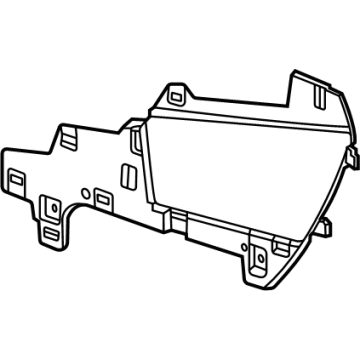 GM 84266568 Panel Assembly, F/Flr Rr Cnsl Si Tr *Black