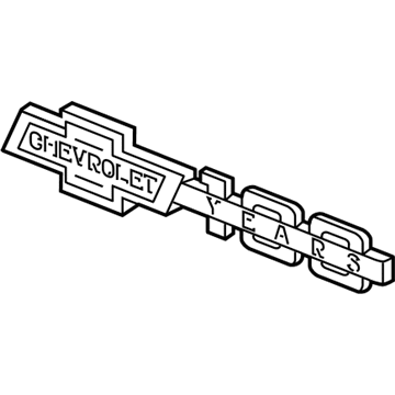 GM 84149657 Plate Assembly, Body Side Rear Mktg Pkg Name