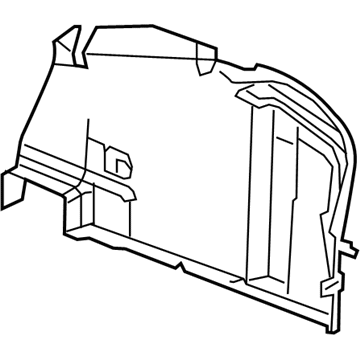 GM 23157005 Trim Assembly, Rear Compartment Side *Black Diamon