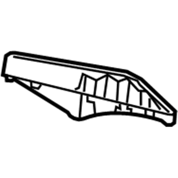 GM 23457628 Scoop Assembly, Quarter Panel Air *Claret T