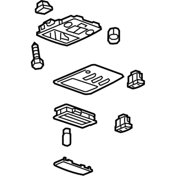 GM 95363339 Console Assembly, Roof *Cashmere