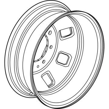 GM 84830463 WHEEL-RR OTR,18 X 6.5,J,STEEL, 137MM O/S