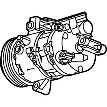 2017 Cadillac CT6 A/C Compressor - 86801846