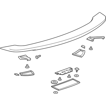 GM 23458148 Spoiler Assembly, Rear End *Service Primer