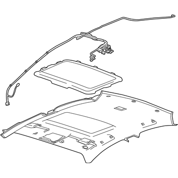 GM 42550333 Panel Assembly, Headlining Trim *Titanium