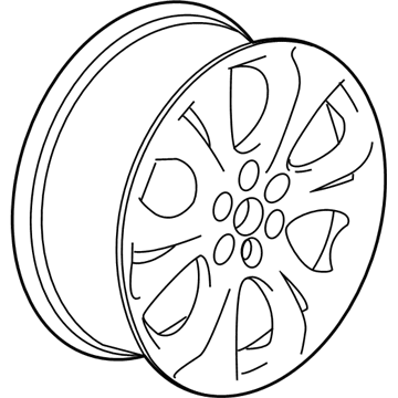 GM 84353727 Whl, 20X8.0J Alum 50Mm O/S 120X6Xm14 B/C