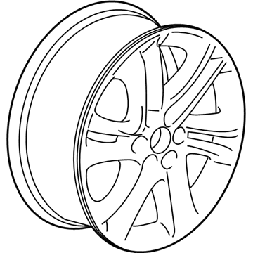 GM 84309878 Whl, 18X8.0J Alum 50Mm O/S 120X6Xm14 B/C