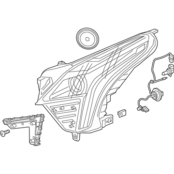 GM 84496131 Front Headlight Assembly