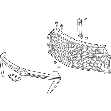 GM 84924278 GRILLE ASM,FRT *EX BRT CHROMM