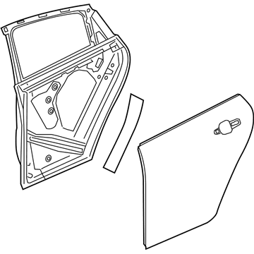 GM 84103473 Door Assembly, Rear Side