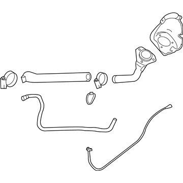 2018 Chevrolet Silverado Fuel Filler Hose - 84695986