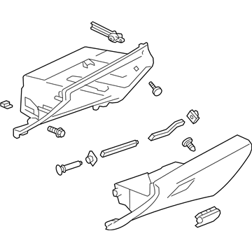 GM 23338726 Compartment Assembly, Instrument Panel *Black